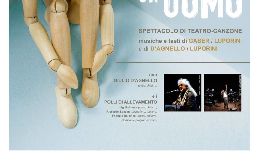 Giovedì 9 novembre ad Artè lo spettacolo “Forse un uomo” con Giulio D’Agnello e Sandro Luporini