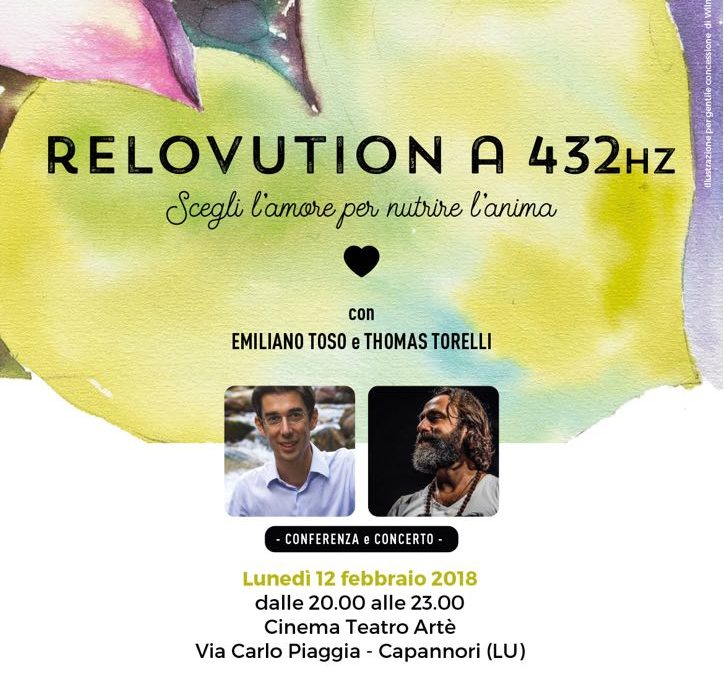 Lunedì 12 febbraio ad Artè spettacolo teatrale/musicale “Revolution a 432hz”